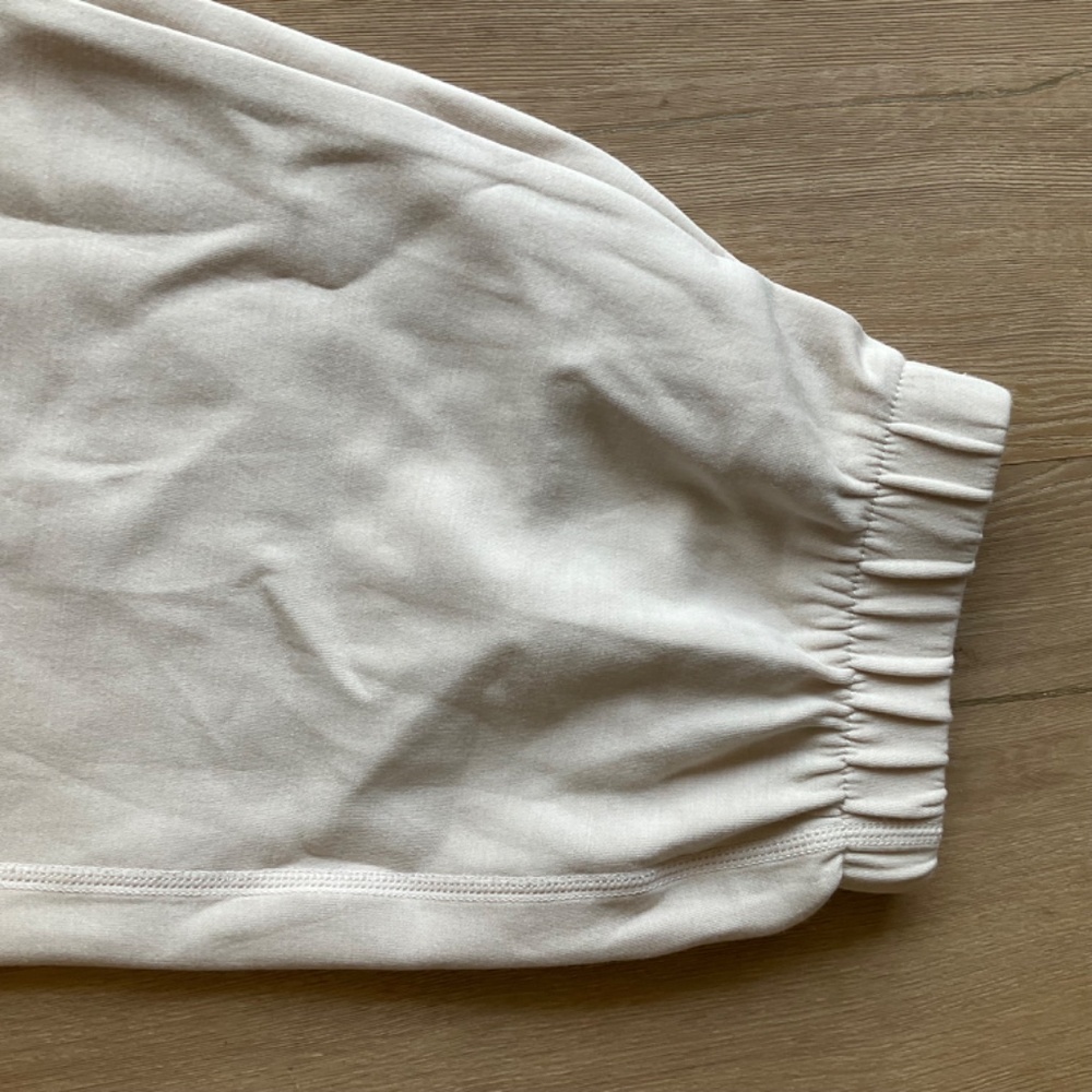 NWT Yogalicious softlite scuba serenity Jogger sweatpants drawstring off white S - Picture 10 of 12